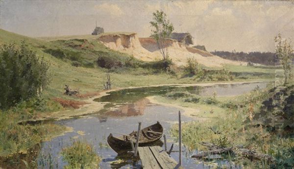 Boat On The River - view 1