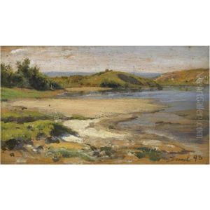 River Landscape by Vasily Polenov