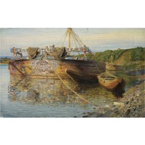 Barge On The River Oka by Vasily Polenov