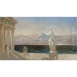 Classical Landscape, A Design For The Opera Prizraki Elladyi, Ghosts Of Hellas Classical Landscape, A Design For The Opera Prizraki Elladyi, Ghosts Of Hellas