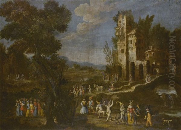 Landscape With Dancing Figures - view 1