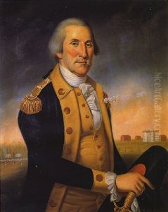 Portrait De George Washington En Colonel by Charles Peale Polk