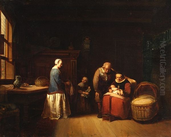Grandmother With Child In Her Lap - view 1