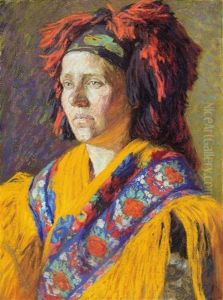Woman In Folklore Clothing