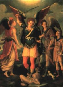 Der Erzengel Michael by Antonio Del Pollaiuolo
