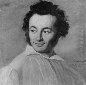 Portrat Des Malers Emil Lohr Mit 30 Jahren by Leopold Pollak