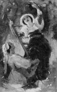 Italienische Traubenpfluckerinnen by Leopold Pollak