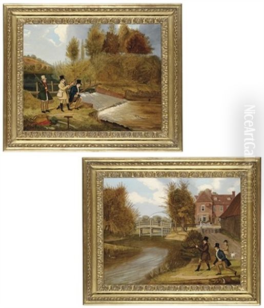 Trolling For Pike On The River Lee (+ Fly Fishing On The River Lee, Near The Ferry Boat Inn; Pair) - view 1