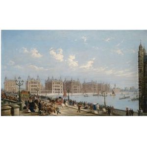 View Of Westminster Bridge And St. Thomas's Hospital