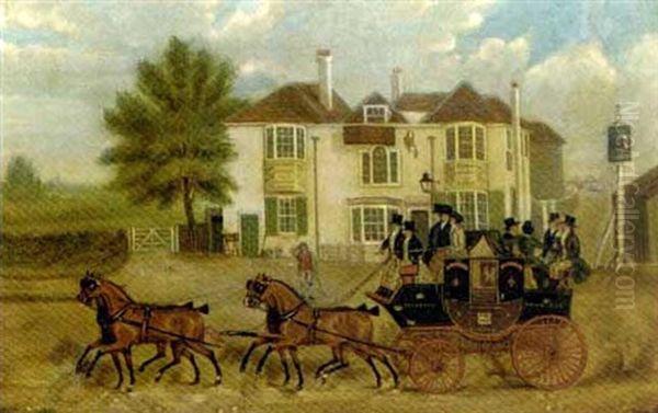 The Royal Bruce Passing The Bald Faced Stag At Finchley - view 1