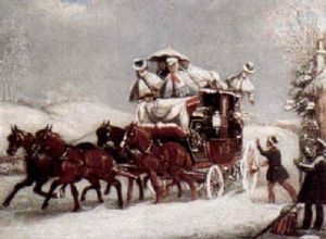 Winter Coaching Scene by James Pollard