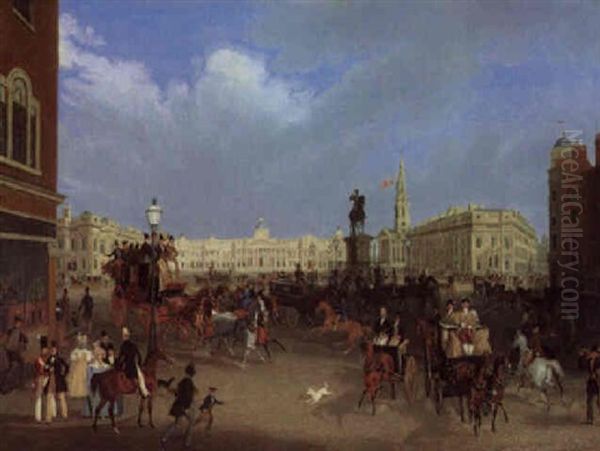 Trafalgar Square by James Pollard