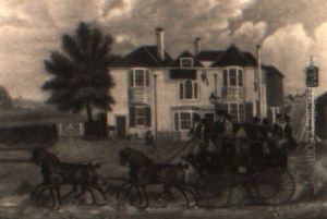 The Royal Bruce Passing The Bald-faced Stag, Finchley
