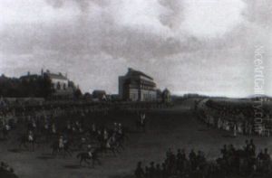 The Race For The St. Leger, 1833 by James Pollard