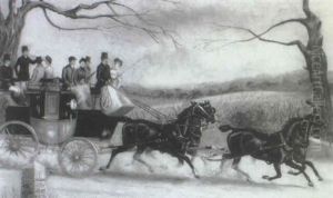 The Stage Coach To London by James Pollard