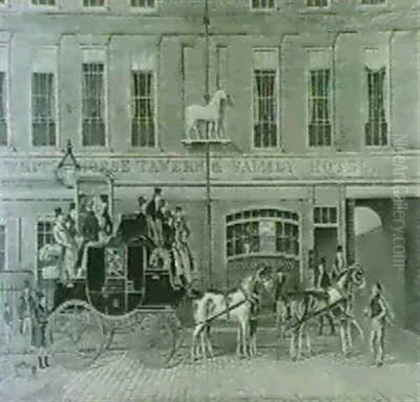 The Cambridge Telegraph Starting From The Whitehorse Inn, Fetter Lane - view 1