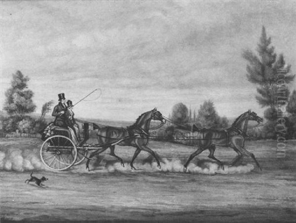Tandem: A Stanhope On A Country Road - view 1