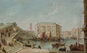 A View In Venice by Alfred Pollentine