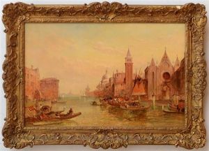 Grand Canal; And Grand Canal With Santa Maria Della Carita (2 Works)