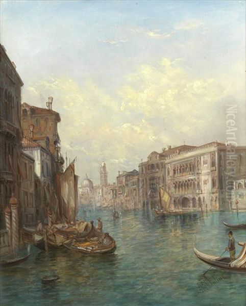 The Grand Canal, Venice'; 'the Palace Pisani' - view 1