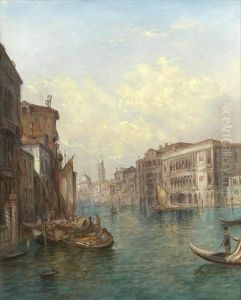 The Grand Canal, Venice'; 'the Palace Pisani' by Alfred Pollentine