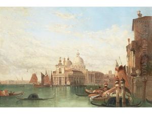 Views Of Venice (pair) by Alfred Pollentine
