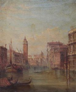 The Grand Canal; On The Grand Canal, Venice (pair) by Alfred Pollentine