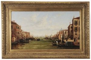 View Of A Venetian Canal by Alfred Pollentine