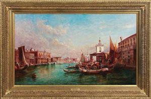 Punta Della Dogana, Grand Canal Venice by Alfred Pollentine
