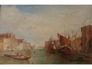 A View On The Grand Canal, Venice by Alfred Pollentine