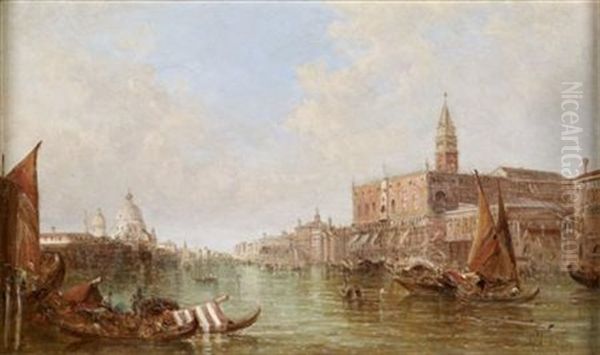 The Sansovino Library And Santa Maria Della Salute From The Basin (2 Works) - view 1