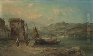 View Of The Italian Lakes by Alfred Pollentine