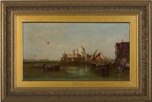 View Of Santa Maria Della Salute From The Grand Canal, Venice by Alfred Pollentine