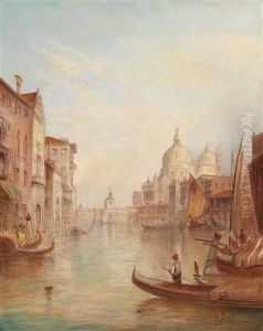 Venedig - Blick Auf Santa Maria Della Salute by Alfred Pollentine