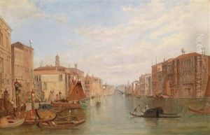Der Canal Grande In Venedig by Alfred Pollentine