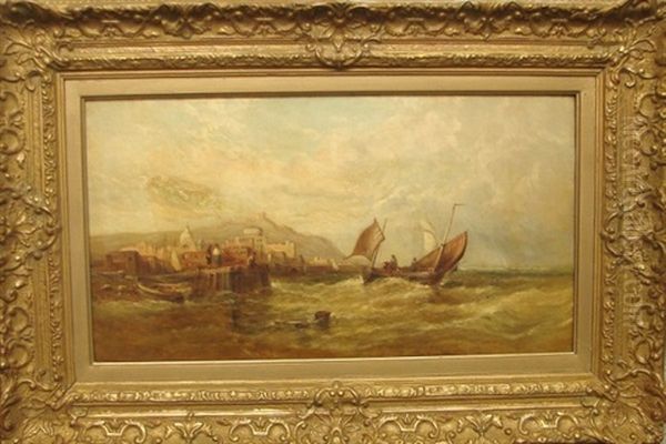 Seascape With Boats By Dock - view 1