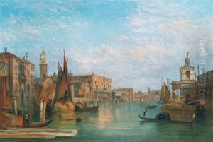 Motiv Vom Canal Grande In Venedig by Alfred Pollentine