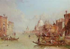 Der Canal Grande, Venedig by Alfred Pollentine