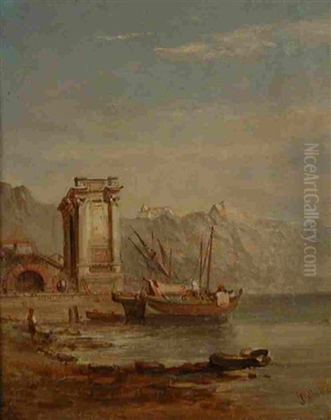 Italian Lakeside Scene - view 1
