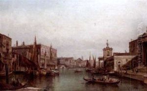 The Ducal Palace (+ The Giudecca, Venice; Pair) by Alfred Pollentine