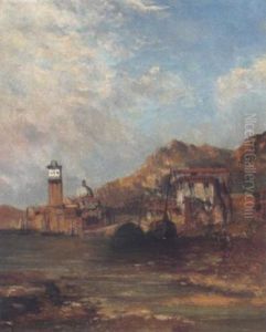 Sudlandische Stadt Am See by Alfred Pollentine