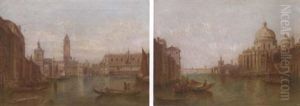 Santa Maria Della Salute From The Grand Canal by Alfred Pollentine