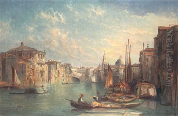 A View On The Grand Canal Near The Rialto Bridge, Venice - view 1