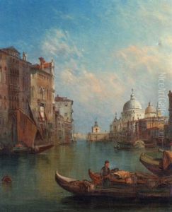 A View Of The Grand Canal Looking Towards The Santa Maria Della Salute