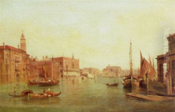 The Doge's Palace And Column Of St. Mark, Venice - view 1
