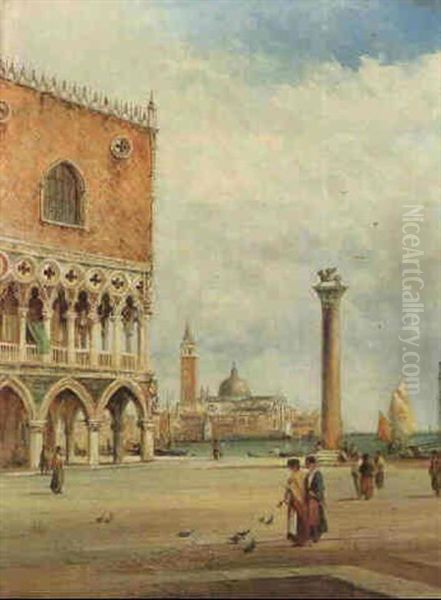 San Giorgio Maggiore From The Piazzetta, Venice - view 1