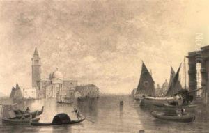 The Island Of San Giorgio Maggiore by Alfred Pollentine