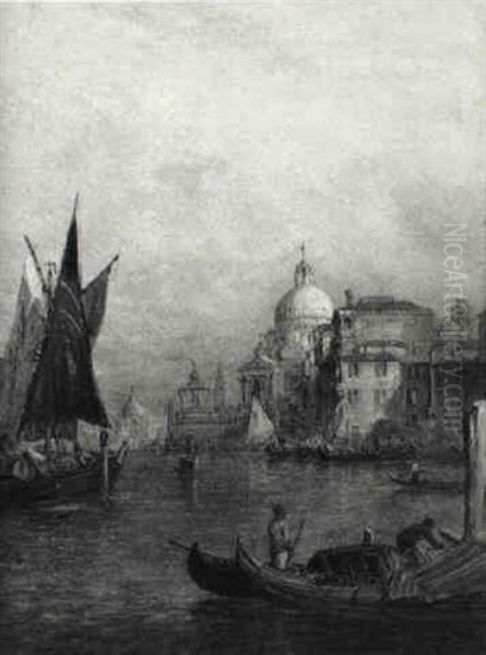 Blick Vom Canale Grande Auf Santa Maria Della Salute - view 1