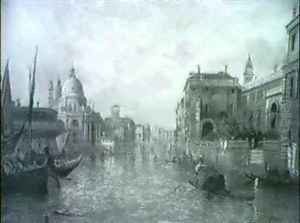 The Grand Canal Near The Church Of The Salute by Alfred Pollentine