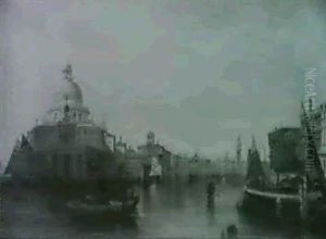 The Grand Canal, Venice & The Dogana, Venice by Alfred Pollentine
